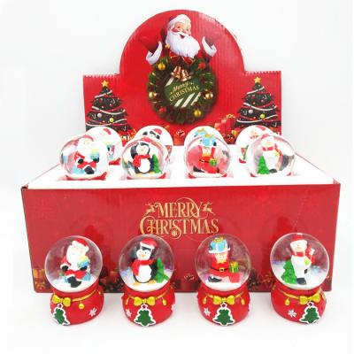 China Wholesale Resin Snow Globe Europe Christmas Water Globe Souvenir Gift Red Snow Globe for sale