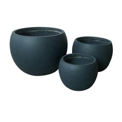 China Modern Garden Planter Flower Pots Balcony Fiberglass Flower Pot Outdoor Plant Pot for sale