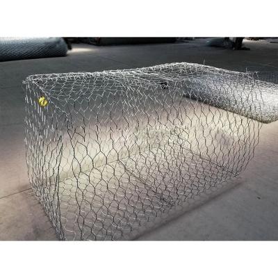 China Hexagonal Gabions Gabion Barrier Wire Mesh Flood Defense Gabion Box Edge for sale