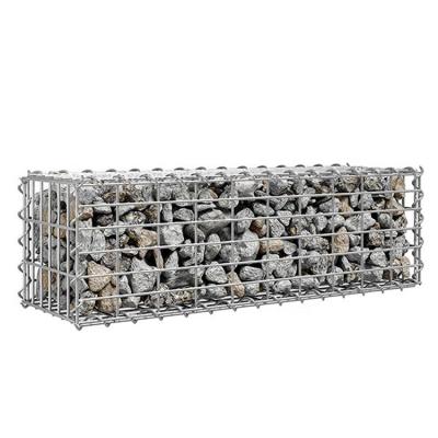 China Gabions factory supply iron wire mesh gabion basket box galfan price for sale