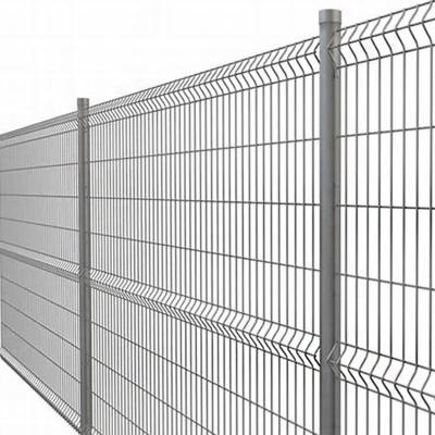 China Easily Assembled Outdoor Garden 3d Black Curved Metal Galvanized Welded Wire Mesh Fence for sale