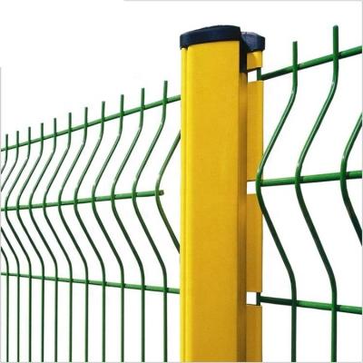 China Easily Assembled 5 Foot Cheap Workshop Welded Wire Mesh Curved Partition Fence for sale