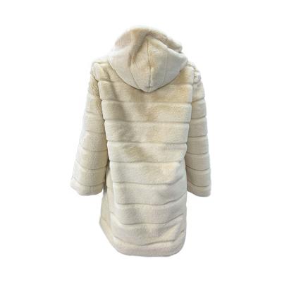 China Zipper/Faux Fur Coats/Fur Coat 2021 in Ivory Dry Clean White Faux Fur Jacket Women Ladies Stripper Jacket Long for sale