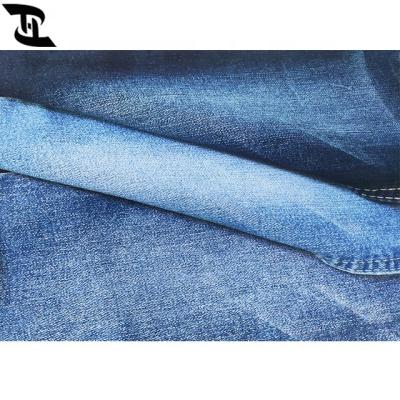 China Wholesale price 70% cotton hot sale cheap women men clothing jeans breathable knitted indigo denim fabric for sale