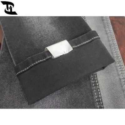 China High Stretch Denim Fabric Black Color 350gsm YHT777 for sale