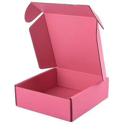 China Recycled Materials Custom Logo Corrugated Box Clothing Mailer Unique Colorful Printed Shipping Box For Clothing Shoes Knocks Packing Box for sale