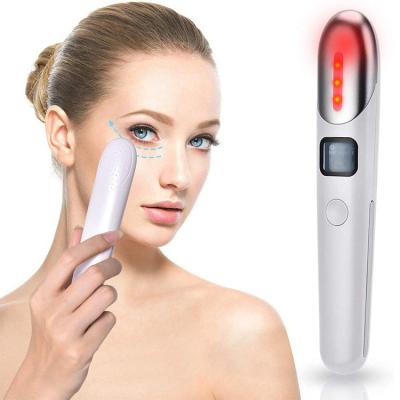 China Handheld Rechargeable Vibration Eye Blood Vessels Removal USB EMS Massage Beauty Relax Device For Circles Dark Skin Tighten Anti-wrinkle for sale