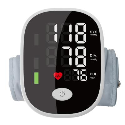 China New design plastic sphygmomanometer digital display home blood pressure meter full screen led monitor for sale