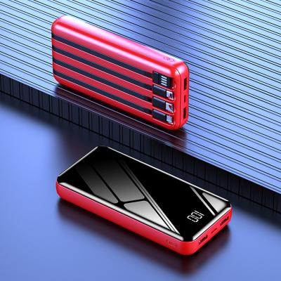 China Wholesale Price Power Bank 20000mah Ultra-thin Smart Cheap Power Bank 2021 New Fashion Dustproof Mirror Portable/Water Proof/LED Display for sale