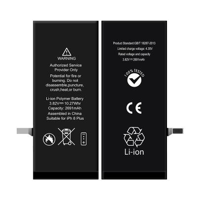 China Smart Mobile Cell Phone Cell Phone Battery For iPhone 8Plus Replacement Good Quality for sale