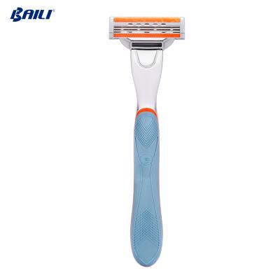 China Five Blade Import 5 Blade Shaving Razor OEM Cartridge Head Stainless Steel Man Replacement Adjustable System Razor for sale