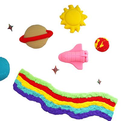 China Modeling colorful magic sand Toy Space cotton DIY sand and star molds to form for sale