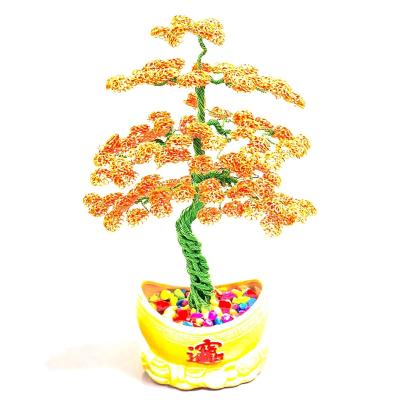 China China Handmade Colorful Aluminum Wire Bonsai Tree for sale