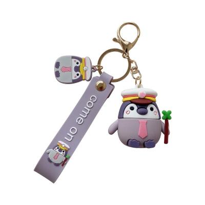 China Cute Penguin Cute Animal Couples Key Chain Creative Ornament for sale