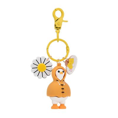 China Cute Duck Animal Bag Cartoon Figure Pendant Key Chain Gift for sale