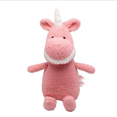 China 2021 New Creative Soft Toy Big Tooth Doll Plush Smile Toy, Customized Ox Year Mascot for sale