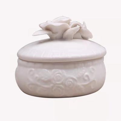 China 2021 Europe Creative Jewelry Box Craft Ceramic Wedding Gift for sale