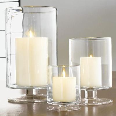 China New High Quality Home Decor Candlestick And Design Glass Candle Holder High Borosilicate Candle Holder for sale