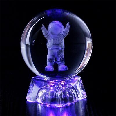 China Europe Night Light Bedside Moon Lamp with Music Box Home Decor Rotate Sky Projector Crystal Ball 3D Starry Lights for sale