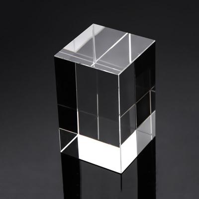 China Europe Photography Support Shooting Props Props Crystal Rectangular Glass Pillar Crystal Square Pillar Crystal Brick Background for sale