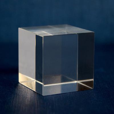 China New Europe Creative High Quality 3d Laser Engraved High Crystal Cube Block Square Bricks Transparent for sale