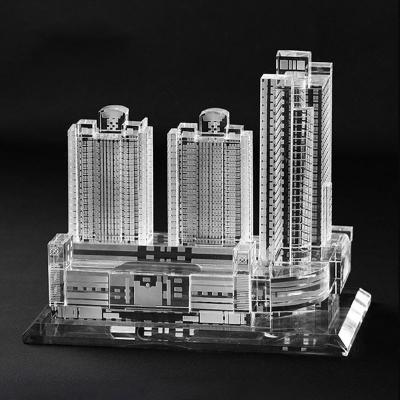 China Europe Customized Crystal 3d Model Building Model Architectural Models For Company Birthday Gifts for sale