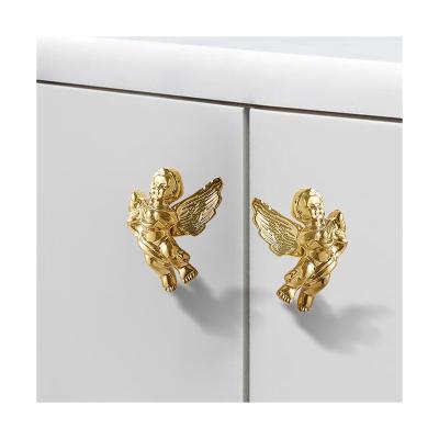 China Contemporary SAILANKA Creative new design cherub shape Furniture Hardware Kitchen Bedroom Cabinet Handles for sale