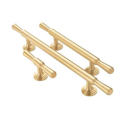 China Contemporary SAILANKA Best-Selling Modern Simple Light Luxury Two-Color Furniture Cabinet Brass Door Handle Furniture Handle for sale