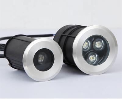 China LANDSCAPE Lighting Mini Pool Light IP68 Stainless Steel 1/3W LED Underwater Inground Light for sale