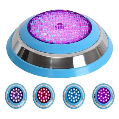 China Residential High Quality High Power Lamp Swimming Pool Swimming Pool Underwater Light Stainless Steel CE RoHS RGB 12V 18W-45W for sale