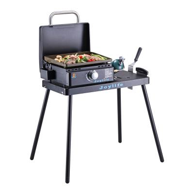 China JOYLIFE Custom Easily Assembled Outdoor Stainless Steel Barbecue Gas Grill Mini Camping Folding Portable Barbecue for sale