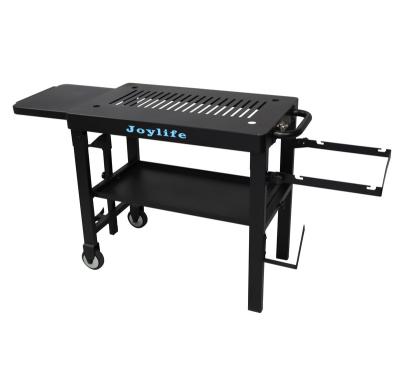 China Easily Cleaned Oven Cart Split Table Top Cart Barbecue Set Food Gas Grill Accessories for sale