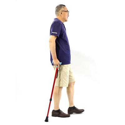 China Factory Reliable Professional Sale Aluminum Alloy Four Leg Walking Stick For Seniors Disabled And Elderly Walking Sticks Trustworthy for sale