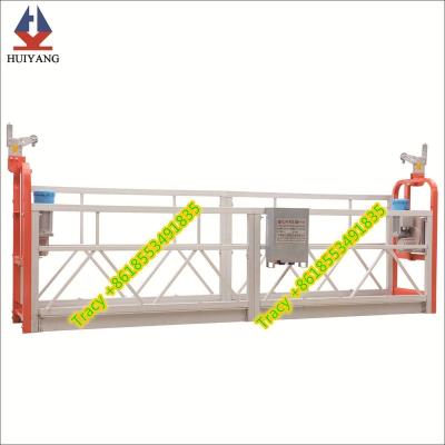 China Traditional High Rise Window Cleaning Equipment Rope Cradle Shandong Huiyang Aluminum Fishing Electric Suspended Platform Zlp-630 Zlp 800 for sale