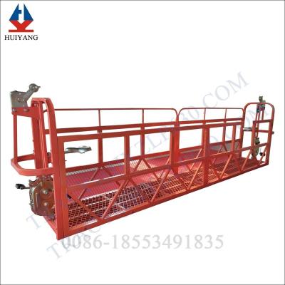 China Q235 steel Shandong Huiyang ZLP400 platform/window cleaning gondola/pedal suspended manul building cradle/construction hanging basket for sale