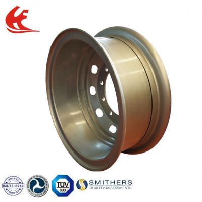 China Truck spare parts 8.5-24 pipe shaped steel rims steel wheel disc with valve hole for truck use for sale