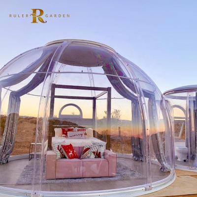 China Customized Design Customized Hot Selling Transparent PC Dome House Tent Outdoor PC Dome Star Bubble Room for sale