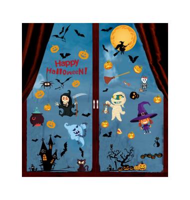 China Creative Removable Window Sticker Halloween Waterproof Balloon Decoration Stickers For Windows Glass for sale