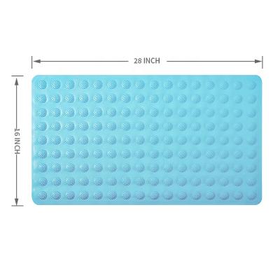 China Non Viable Massage Mat Bathroom Floor Rubber Tub Mat Anti Slip Bubble Shower Bath Mat for sale