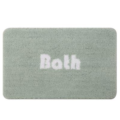 China Factory Price Microfiber Bath Sustainably Absorb Water Rug Non Slip Washable Plush Bath Mats for sale