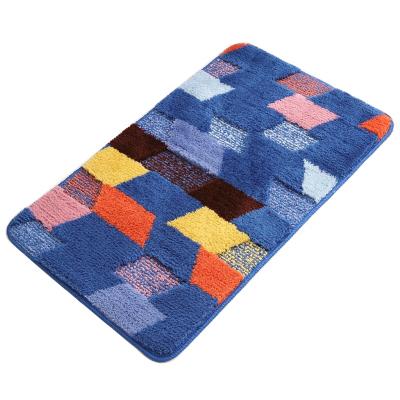 China Viable Bathroom Door Mat Soft Shaggy Absorbent Rug Microfiber Quick Dry Bath Mat for sale