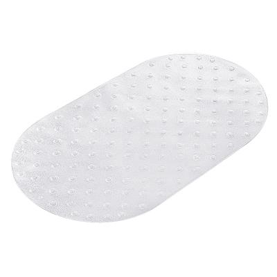 China Sustainable Soft Non Slip Shower Floor Mat Bathtub Bath Mat Pvc Clear Bathroom Mat for sale