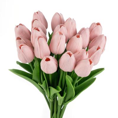 China Wholesale High Quality Home Decoration Real Touch Artificial Flowers Long Stem Tulip Artificial Flowers For Home Decor for sale