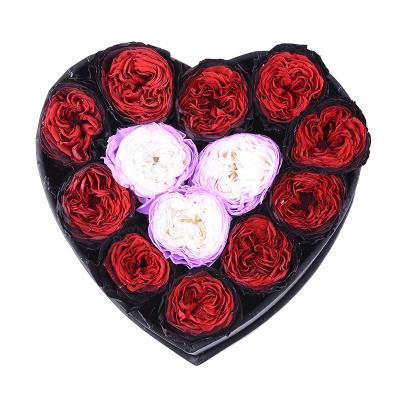 China Wholesale Romantic Gorgeous Wedding Supplies Mothers Day Gift Set Decorative Flowers Preserved Flower Rose Roses In Heart Box for sale