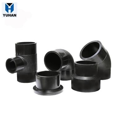 China Delivery Water/Oil/Gas Butt Fusion HDPE Pipe and Fittings Manufacturer for sale