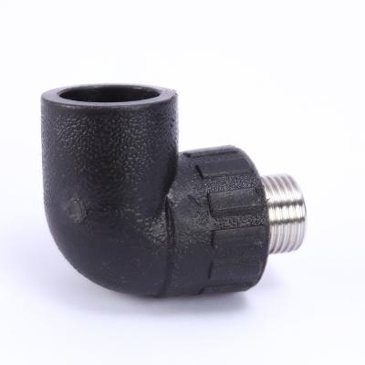 China HDPE Promotion Male Elbow Non-Toxic Corrosion Resistant Poly Pe Light Socket for sale