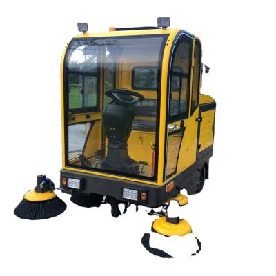 China Wholesale industrial electrRoad Road Navan Floor Driving Dry Sweeper Machine and Water Sweeping Equipment Fully Enclosed Road Sweeper for sale