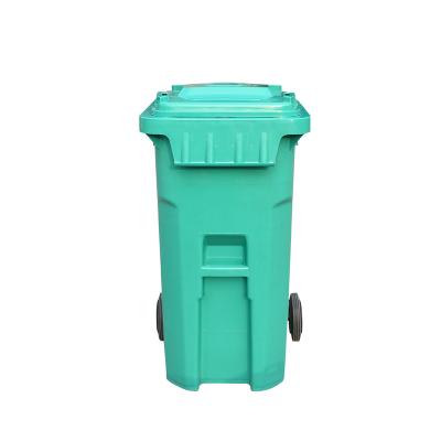 China 96 Gallon Viable Commercial Outdoor Trash Bin Plastic Trash Can for sale