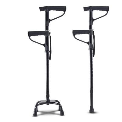 China Factory Price Disabled Adult Hands Free Walking Armpit Aluminum Crutches for sale