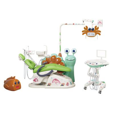 China Hot Selling Full Set Plastic Children Kids Dental Unit Chair for sale